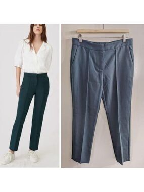 NWT Maje | Straight-Cut Suit Pants in Green